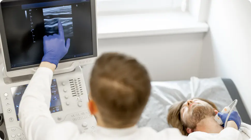 doppler vista en la pantalla