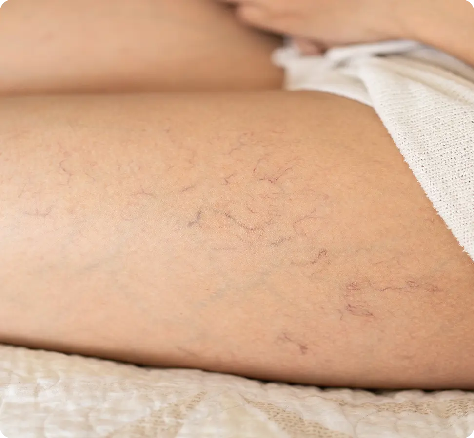 piernas con varices en rama imagen